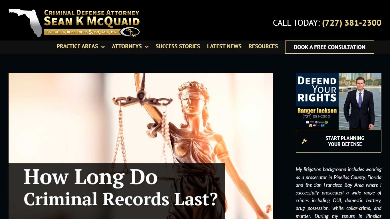 How Long Do Criminal Records in Florida Last? - St Petersburg Criminal ...